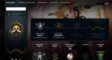 Conta prata 2 com 30 champs e 7 skins