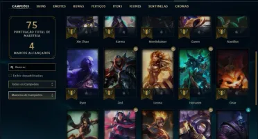Conta prata 2 com 30 champs e 7 skins