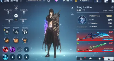 V>Conta Solo Leveling: Arise Level 60
