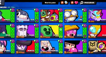 CONTA BRAWL STARS - 25000+ Trofeus - 46/106 Brawlers