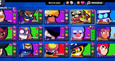 CONTA BRAWL STARS - 25000+ Trofeus - 46/106 Brawlers