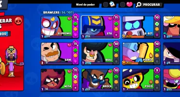 CONTA BRAWL STARS - 30000+ Trofeus - 56/106 Brawlers
