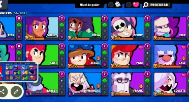 CONTA BRAWL STARS - 30000+ Trofeus - 56/106 Brawlers