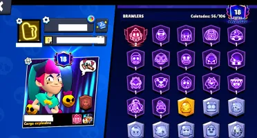 CONTA BRAWL STARS - 30000+ Trofeus - 56/106 Brawlers