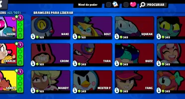 CONTA BRAWL STARS - 35000+ Trofeus - 63/106 Brawlers