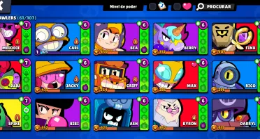 CONTA BRAWL STARS - 34000+ Trofeus - 58/106 Brawlers