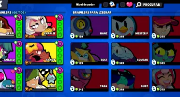 CONTA BRAWL STARS - Kenji, Spike, Pierce...