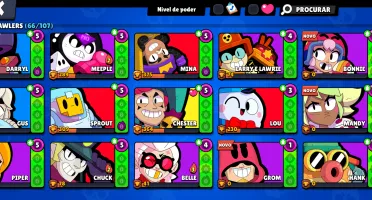 CONTA BRAWL STARS - Kenji, Spike, Pierce...