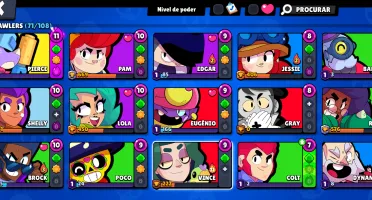 CONTA BRAWL STARS - Kenji, Spike, Pierce...VINCE