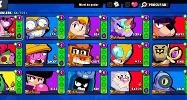 CONTA BRAWL STARS - Kenji, Spike, Pierce...
