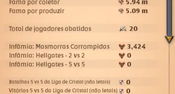 CONTA ALBION - T8 Em coleta, Espada, Badonico