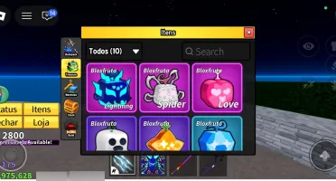 Contas de blox fruits levei 2800 com kitsune ingerida