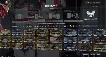 Warframe com 3900 de platina espaço pra 40 wf e 200 armas PC