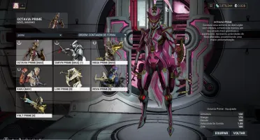 Warframe com 3900 de platina espaço pra 40 wf e 200 armas PC