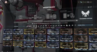 Warframe com 3900 de platina espaço pra 40 wf e 200 armas PC