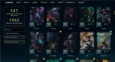 Conta Platina 3 com TODOS os champs e 173 Skins + 1 Rara