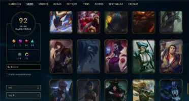 Platina 3 com 95 Champs e 92 Skins ( MAIN SUP )