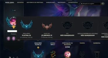 Platina 3 com 95 Champs e 92 Skins ( MAIN SUP )