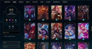 Platina 3 com 95 Champs e 92 Skins ( MAIN SUP )