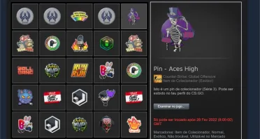 Conta csgo com prime e broches