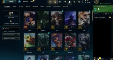 Conta lol platina smurf