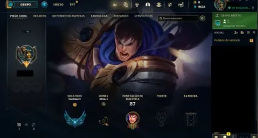 Conta lol platina smurf