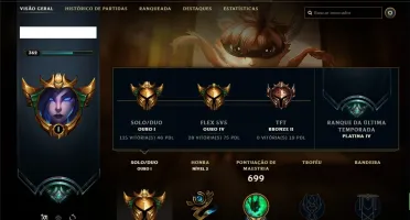 Conta ouro 1 com TODOS os champs e 160 skins