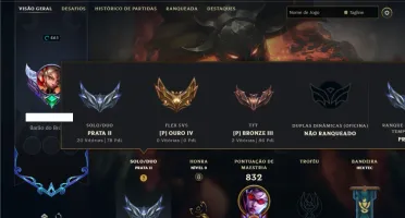 Prata 2 com TODOS os champs e 255 Skins + 5 Miticas