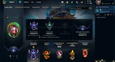 conta diamante 4 lol