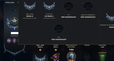 Prata 2 com TODOS os Champs e 297 Skins ( ADC / JG / MID )