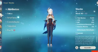 Conta Genshin Impact Ayaka + 2Bis + Shenhe + Bis + Kokomi +