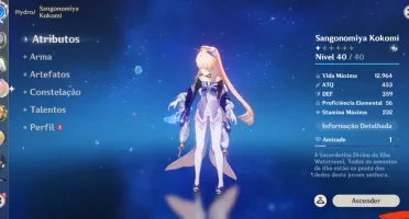 Conta Genshin Impact Ayaka + 2Bis + Shenhe + Bis + Kokomi +