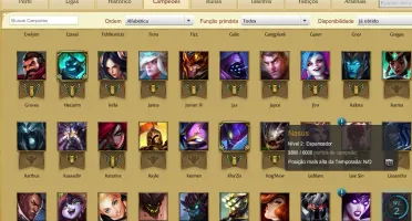 CONTA LOL 114HEROES/36SKINS/2PAG RUNA/34ICONES/