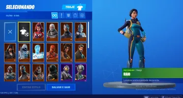 Conta fortnite com 36 skins, várias danças, picaretas, etc