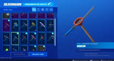 Conta fortnite com 36 skins, várias danças, picaretas, etc
