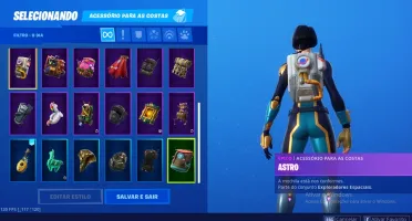 Conta fortnite com 36 skins, várias danças, picaretas, etc