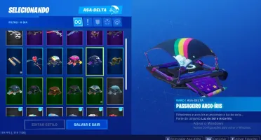 Conta fortnite com 36 skins, várias danças, picaretas, etc