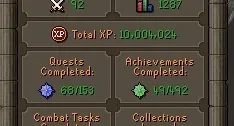 Conta OSRS 1287 Total Level - 146 Quest Points
