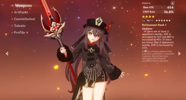 Genshin Impact Hu Tao+Yelan+Ayaka+Raiden+Xiao+34Wishes