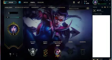 conta lol lvl 41 prata 4