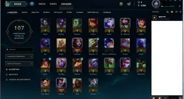 conta lol lvl 41 prata 4