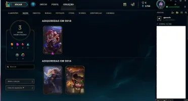 conta lol lvl 41 prata 4
