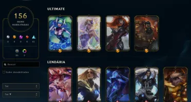 Conta League of Legends Full Acesso - 79 Champs e 156 Skins