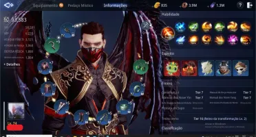 Mir4 / Lancer / lv 74 / 93.5k /2 escama 1 chifre heroico