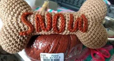 Osso em crochê - Amigurumi
