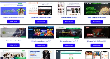 Área de membros com +60 Scripts Premium