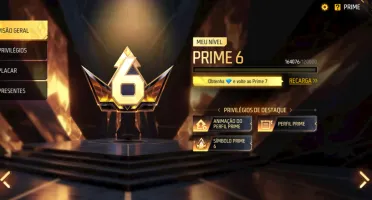 Conta Free Fire Prime 7 Muito Rara e gemada