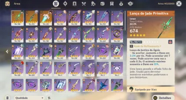 15 PERSONAGENS 5 ESTRELAS + CONSTELAÇÕES + ARMAS 5 ESTRELAS