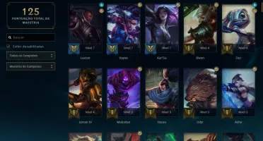Conta League of Legends Com 7 Skins Míticas/Prestígio!