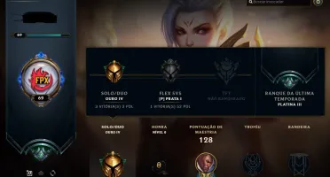 Conta League of Legends Com 7 Skins Míticas/Prestígio!